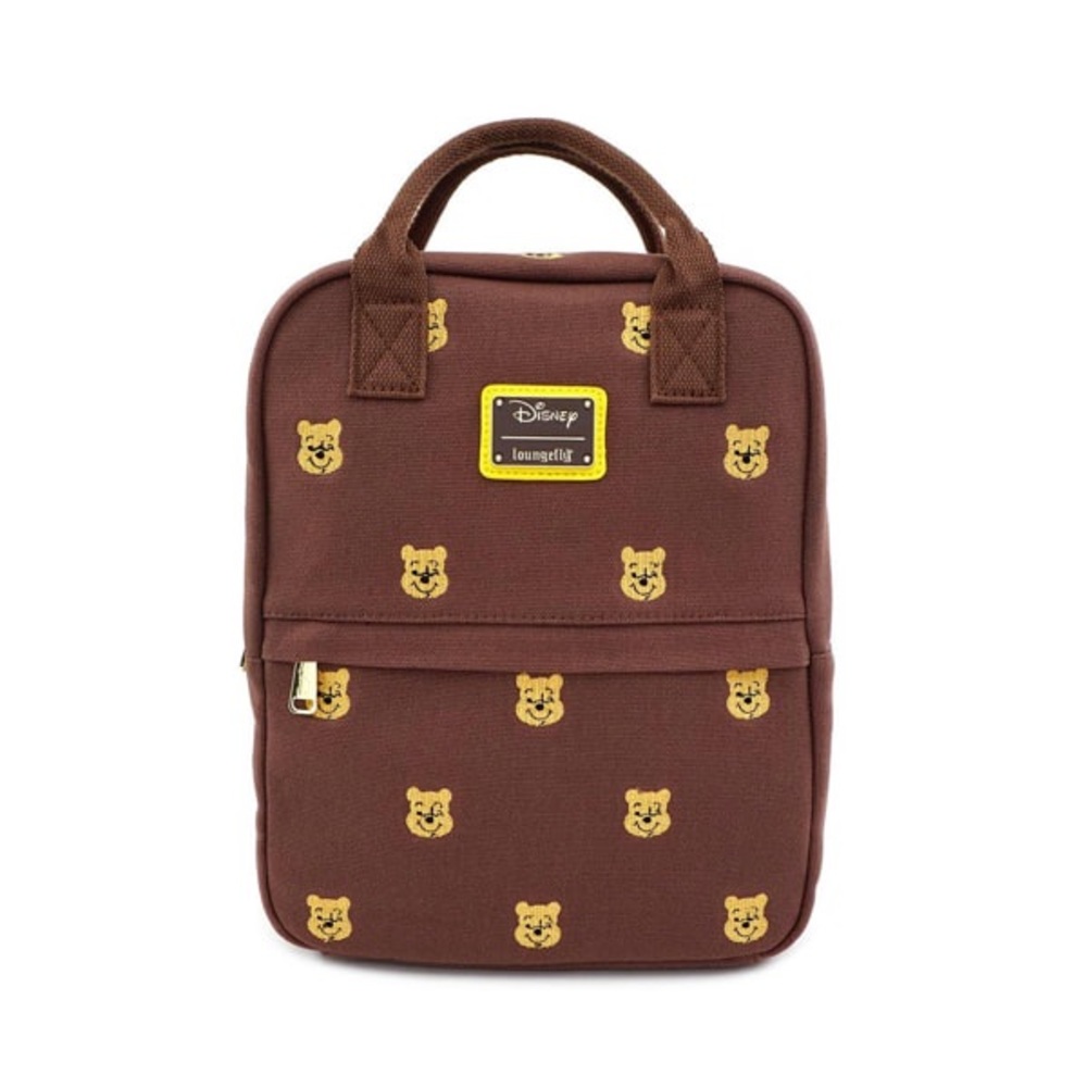 Loungefly Brown Backpack with Yellow Bear Print